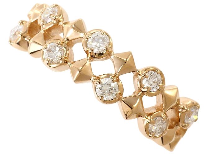 Autre Marque Ehering aus 18K Roségold mit Diamant Golden