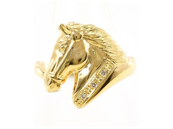 Autre Marque Ehering aus 18K Gelbgold mit Diamant Golden