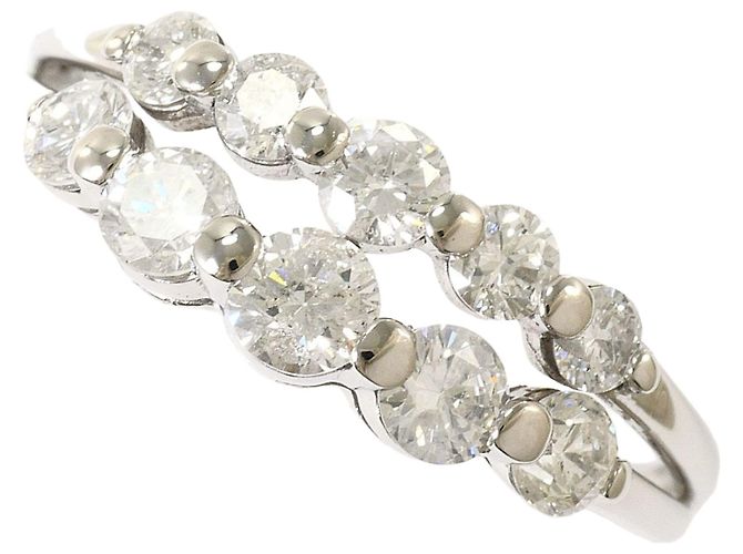 Autre Marque PT900 Platin-Ehering mit Diamant