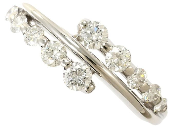 Autre Marque Platin-Ehering mit Diamant