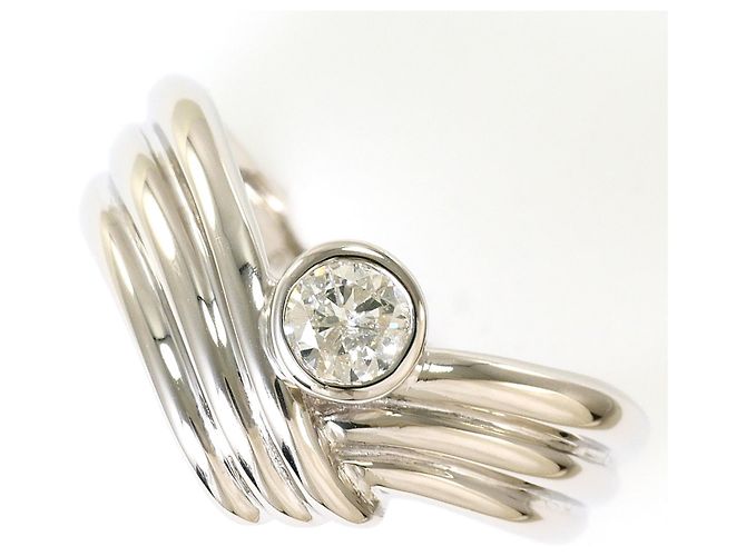 Autre Marque PT900 Platin-Ehering mit Diamant