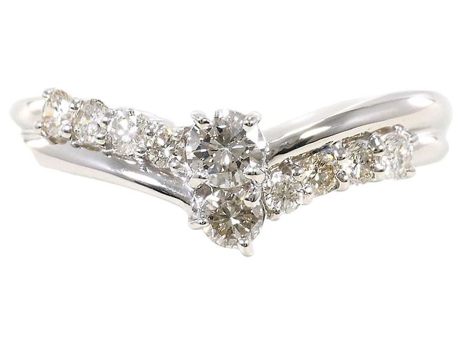 Autre Marque PT900 Platin-Ehering mit Diamant