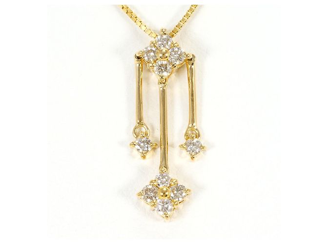 Autre Marque Collana in oro giallo 18K con diamante D'oro