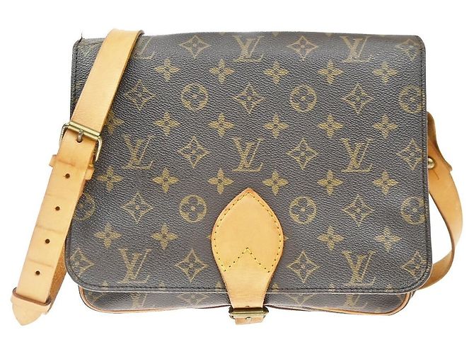 Louis Vuitton Cartouchiere Monogram Canvas GM Marrom