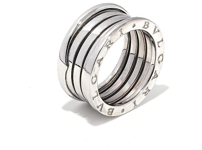 Bulgari B.Zero1 3-Band Ring White Gold 750/18K Size 56 Solid with Box & OVP