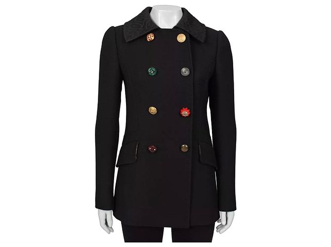 Dolce & Gabbana Wool Blend Coat Sz.42/M Pre-owned