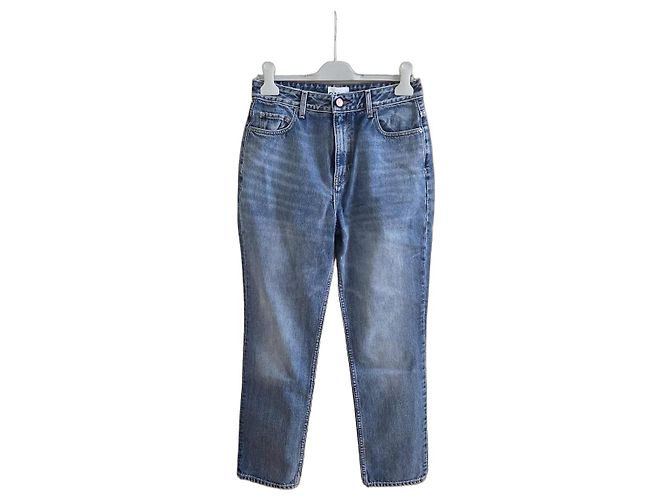 Jeans retos azuis Ganni Azul