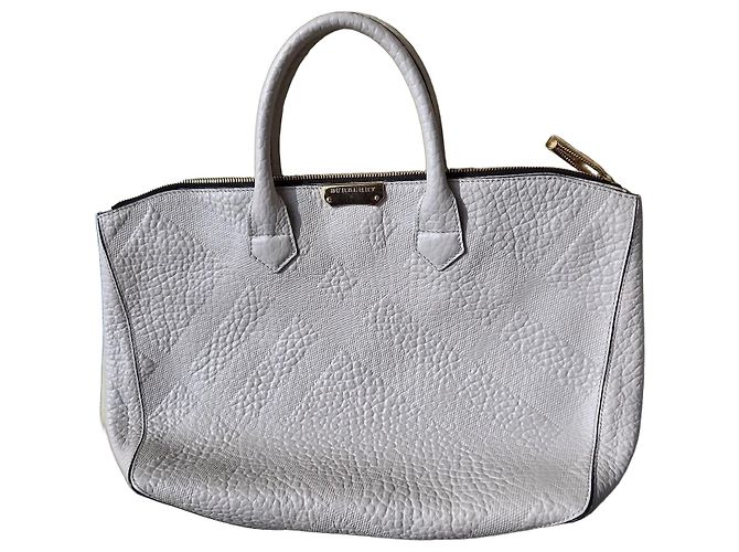 Burberry Dewsbury Medium Handtasche aus Heritage Grain Check Leder