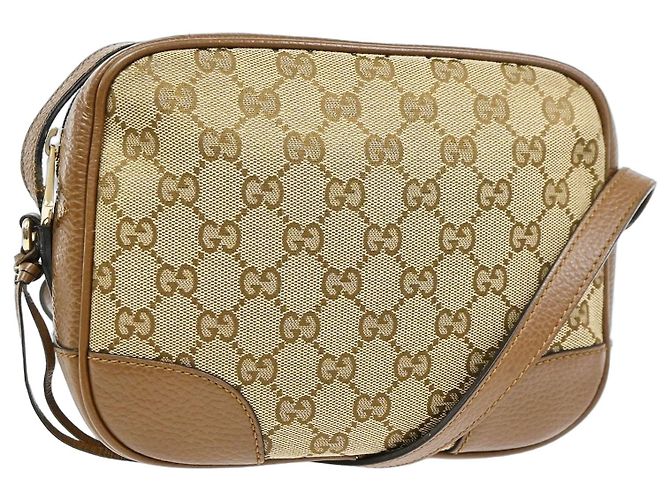 Gucci Bree Disco GG Canvas with Leather Mini Marron