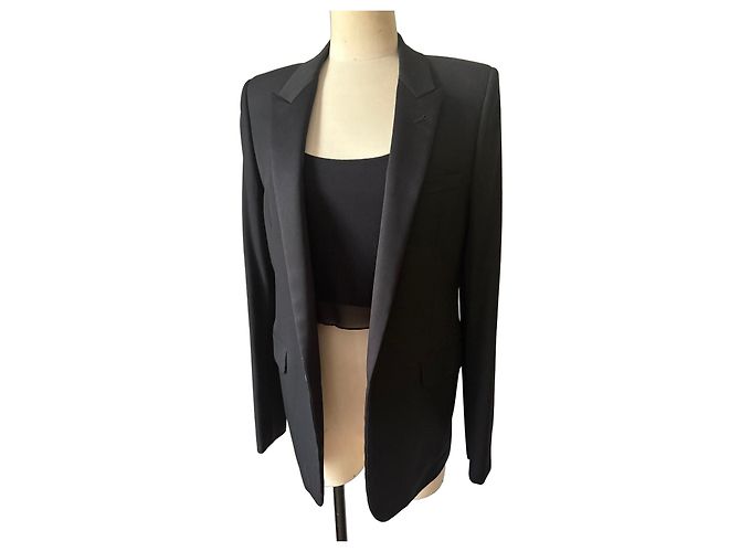 Autre Marque Saint Laurent Black Wool Blazer