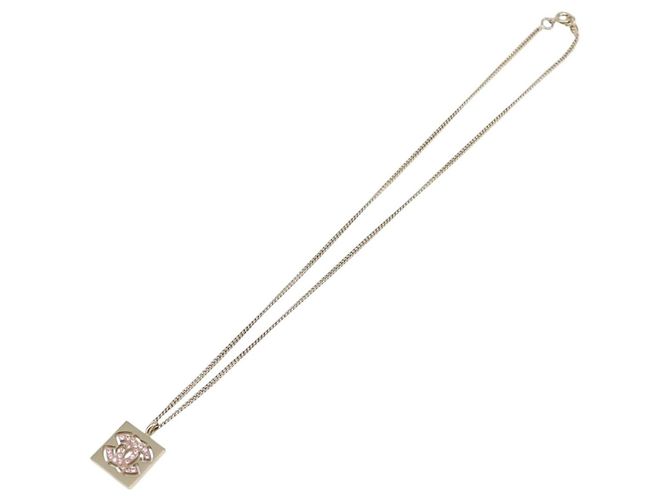 Pendente Chanel Square CC in metallo D'oro