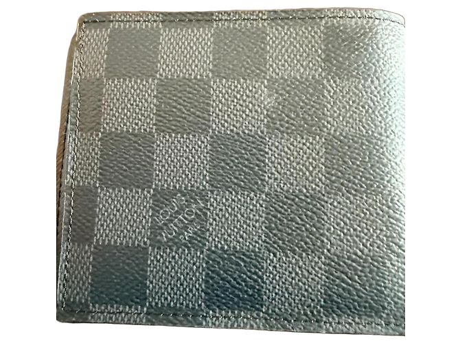 Louis Vuitton Amerigo Damier Graphite Wallet Black Grey Damier ebene