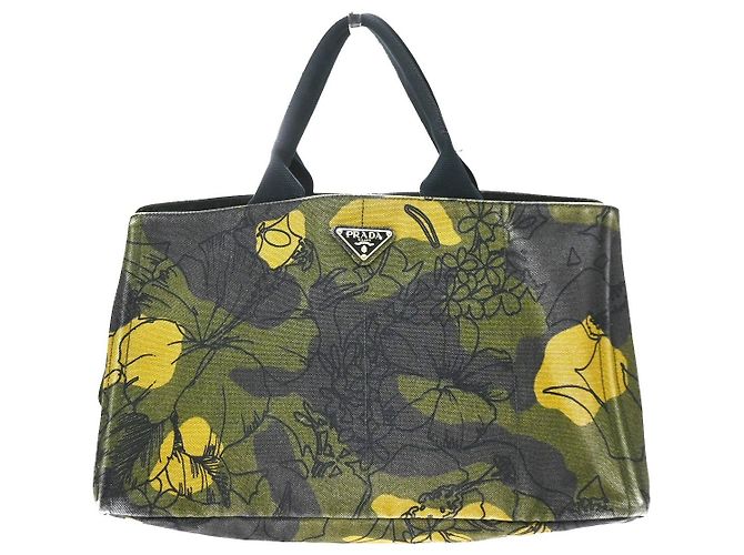 Prada Canapa Printed Canvas Large