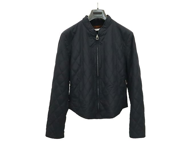 Hermès Nylonjacke Schwarz