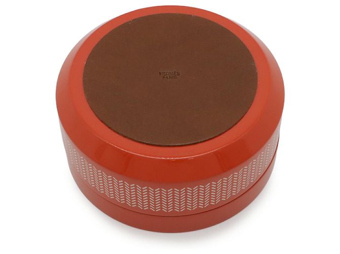 Hermès BoudoirPM Lack-Accessoire-Box Orange