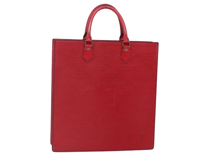 LOUIS VUITTON Epi Sac PlatPM Handtasche Rot M5274E LV