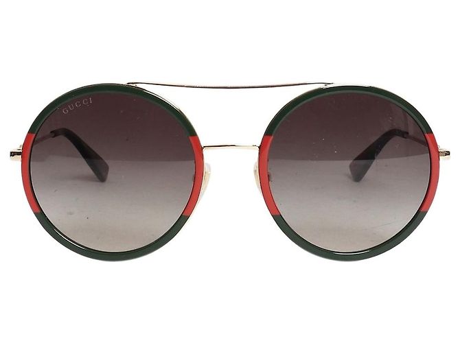 Gucci Gafas de sol redondas verdes