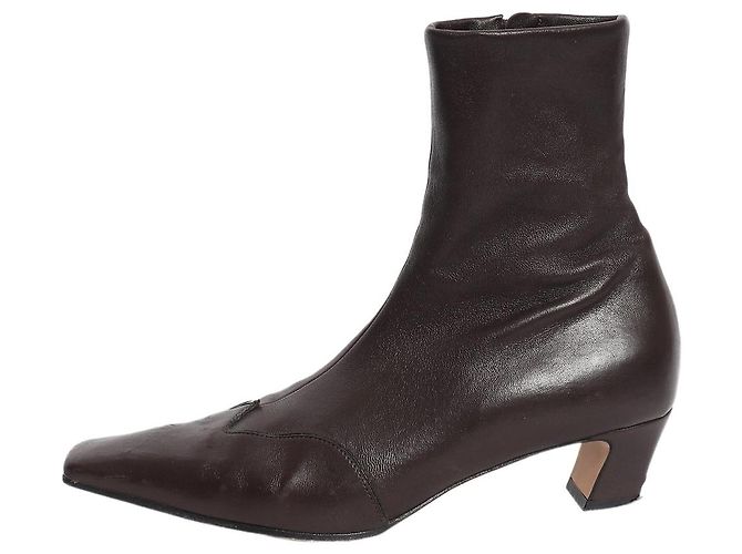 Khaite Bottines Nevada chocolat noir - taille EU 38 Marron