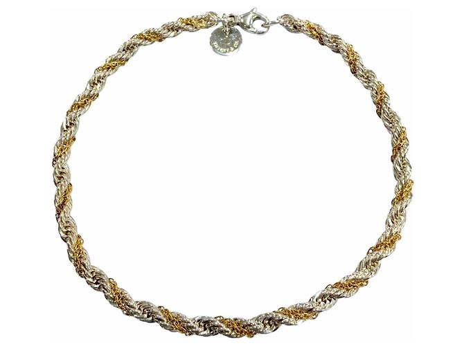 Autre Marque Pulseira de Berloques Tiffany & Co. Prata Dourado