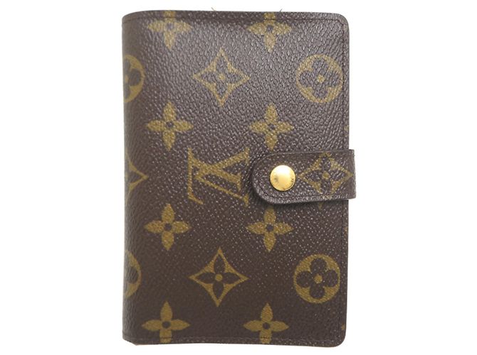 Cartera bi-fold Louis Vuitton Castaño