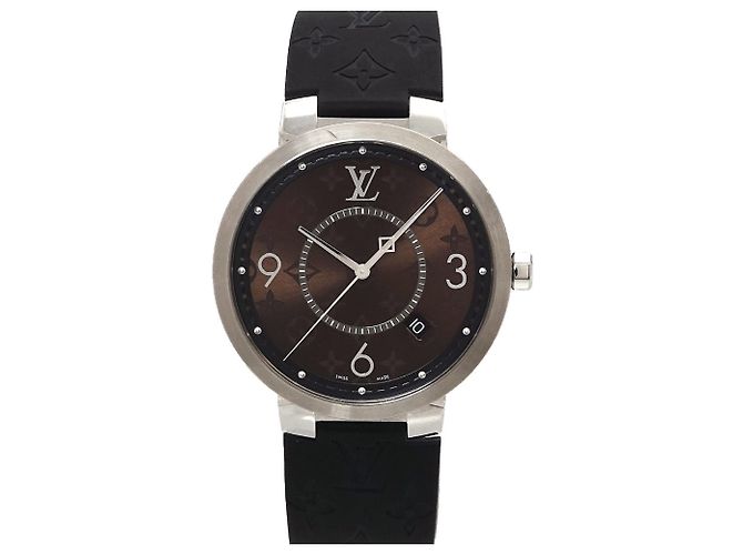Orologio da uomo Louis Vuitton Tambour Monogram Macassar GM QA005