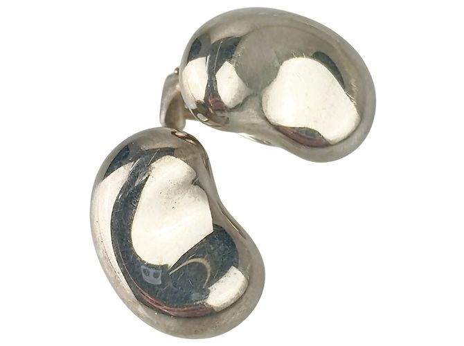 Autre Marque Boucles d'oreilles Tiffany & Co. Elsa Peretti Bean en argent Argenté