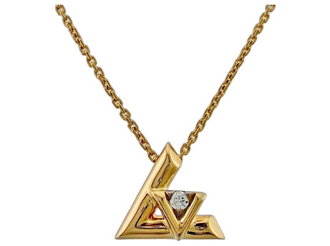 Colar Pendente Volt One Louis Vuitton Dourado