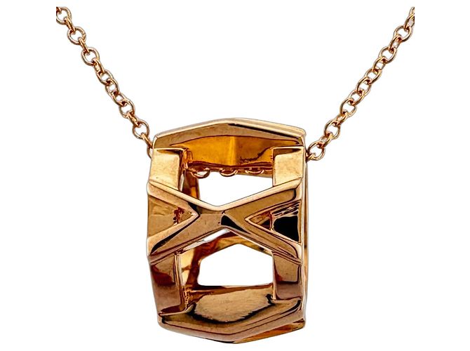 Autre Marque Collar Tiffany & Co. Atlas X Open Dorado