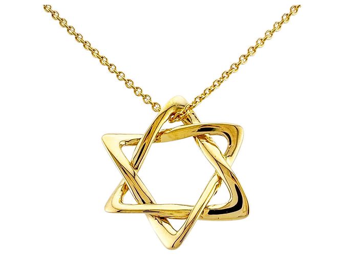 Autre Marque Collar Estrella de David Tiffany & Co. en oro amarillo de 18K Dorado
