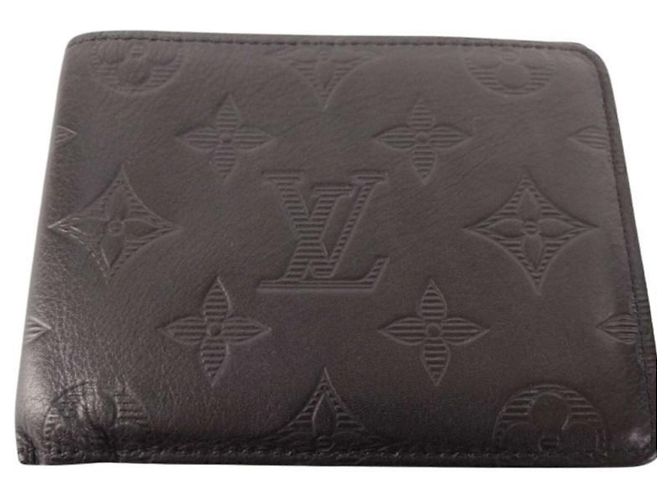 Louis Vuitton Bi-fold Wallet in Black Monogram Shadow