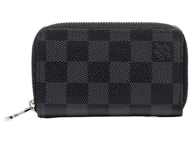 Louis Vuitton Black Damier Graphite Zippy Coin Pouch