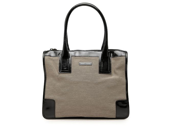 Bolsa de mão Gucci em tela cinza Marrom