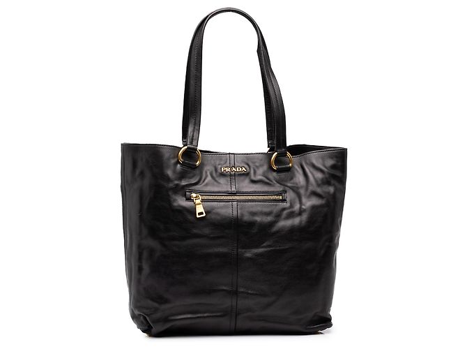 Tote Prada in vitello morbido nero