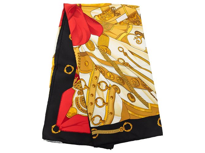 Hermès Gold Soleil de Soie Seidentuch 90
