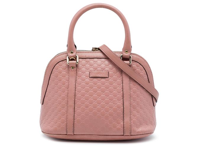 Gucci Pink Mini Microguccissima Dome Satchel Rosa