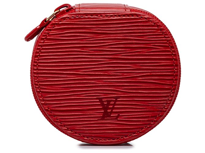 Louis Vuitton Red Epi Ecrin Bijoux Rot