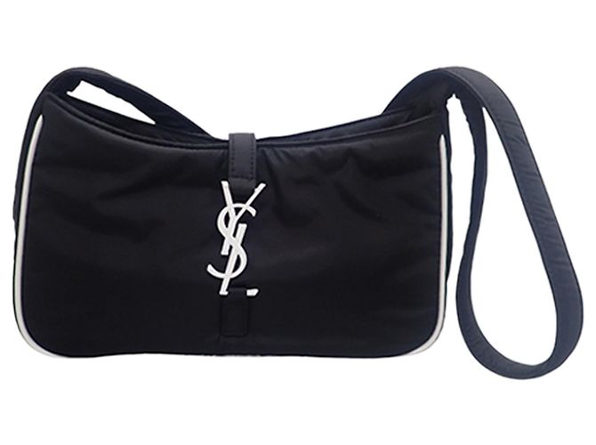 Autre Marque Saint Laurent Black Econyl Nylon Le 5 a 7 Nero
