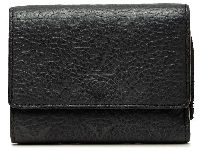 Louis Vuitton Black Monogram Taurillon Slender Pilot Wallet