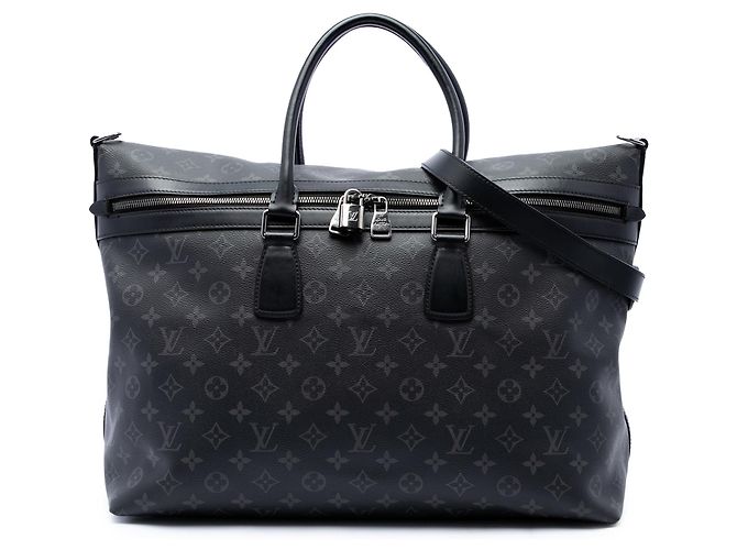 Louis Vuitton Black Monogram Eclipse Apollo All Day Preto