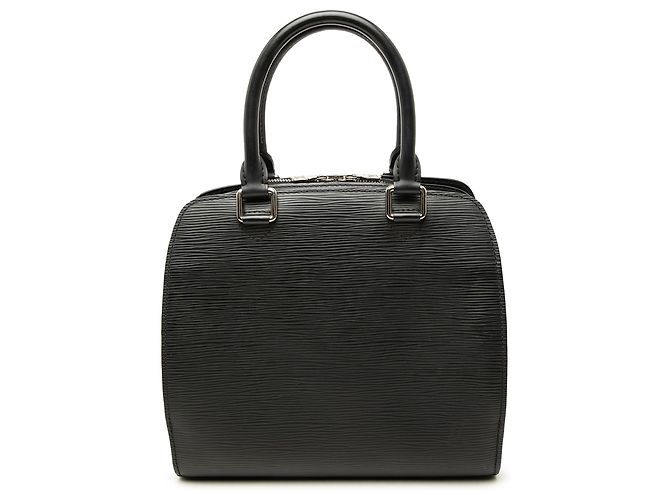 Louis Vuitton Black Epi Pont Neuf PM Negro