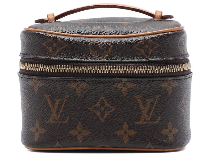 Louis Vuitton Brown Monogram Nice Nano Vanity Case Marron