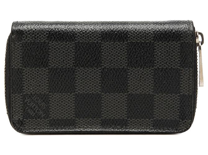 Louis Vuitton Black Damier Graphite Zippy Coin Pouch Noir