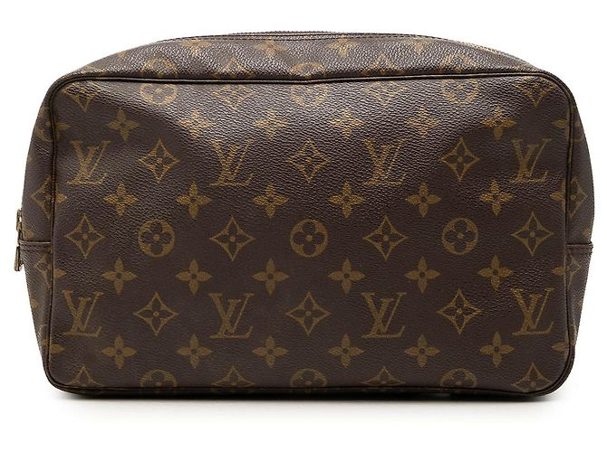 Louis Vuitton Brown Monogram Trousse Toilette 28 Marron