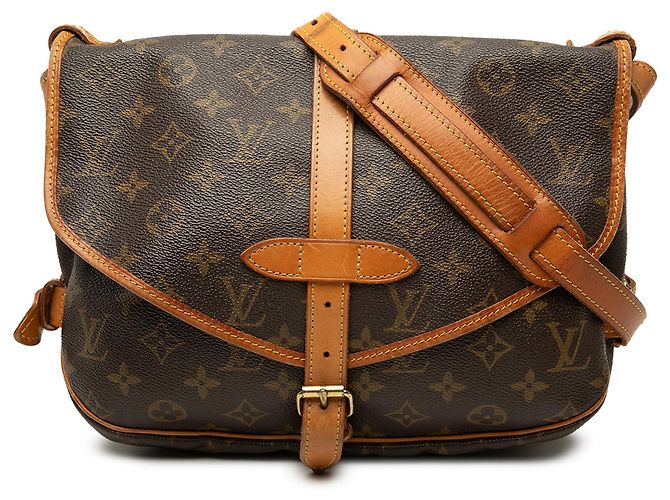 Louis Vuitton Brown Monogram Saumur 30 Marrom