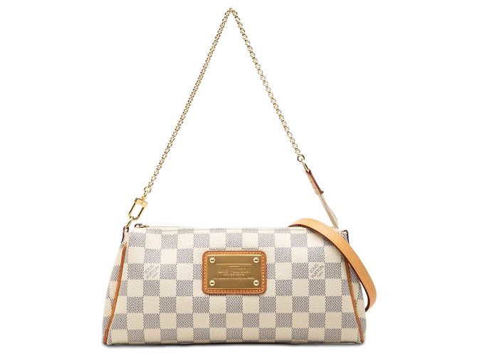 Louis Vuitton White Damier Azur Eva Blanc