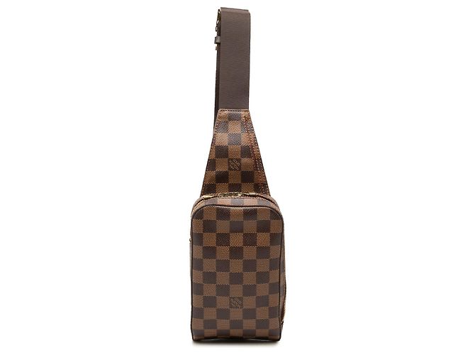 Louis Vuitton Brown Damier Ebene Geronimos Marron