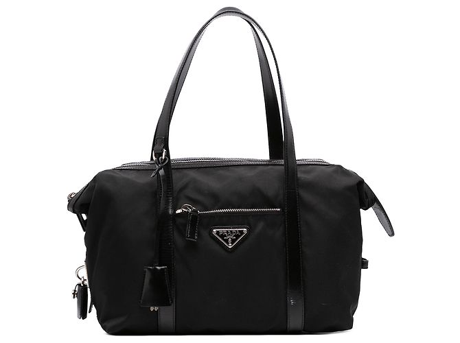 Borsa a tracolla Prada in Tessuto nero