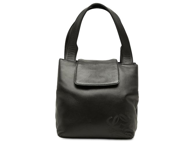 Borsa LOEWE Anagram in nappa nera Nero