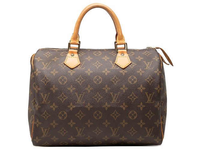 Louis Vuitton Brown Monogram Speedy 30 Marrom
