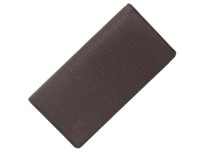 Louis Vuitton Epi Long Bill Wallet Brown